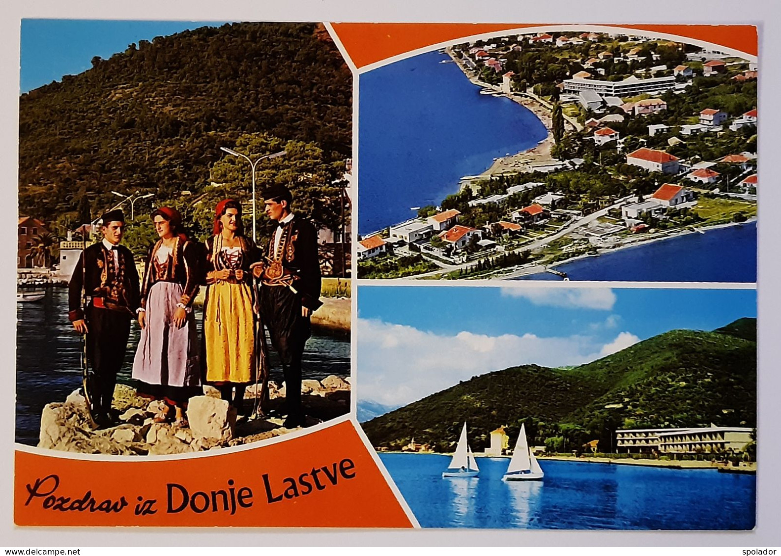 DONJA LASTVA-Ex-Yugoslavia-Vintage Panorama Postcard-Montenegro-Crna Gora-Narodna Nošnja-unused-70s - Joegoslavië