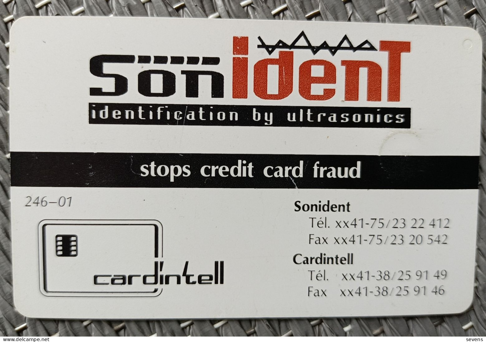 Cardintell Sample Chip Card - Unclassified