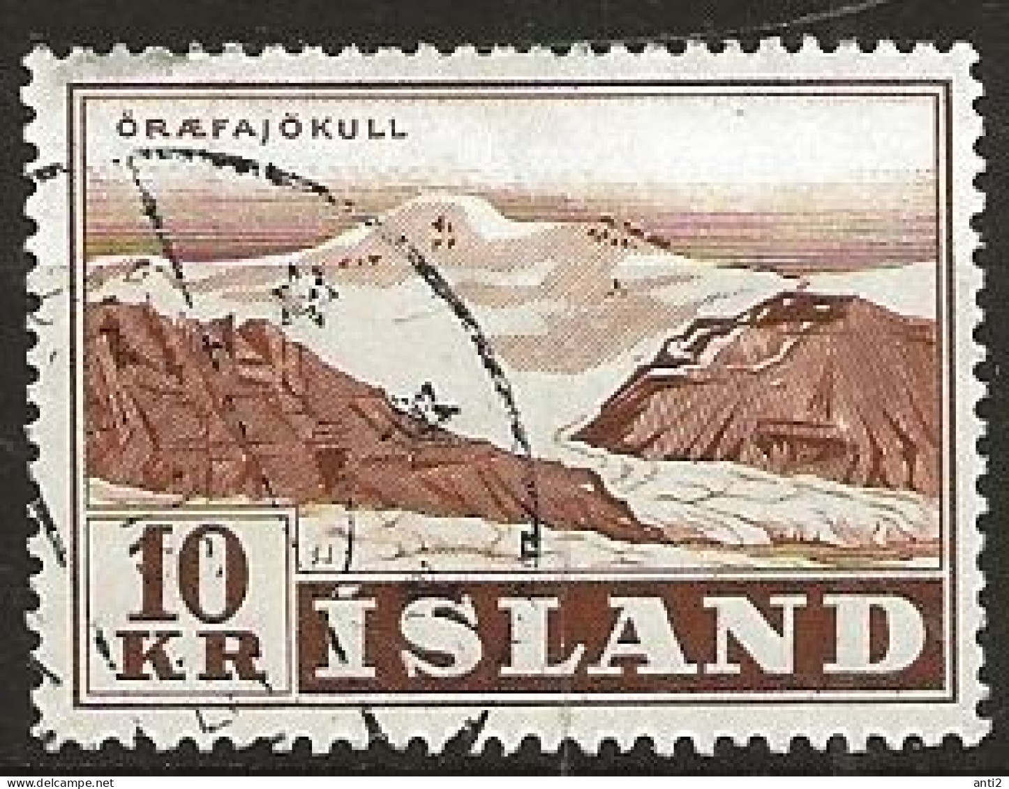 Iceland Island 1957 Landscape: Öræfajökull  MI 318 Cancelled(o) - Used Stamps