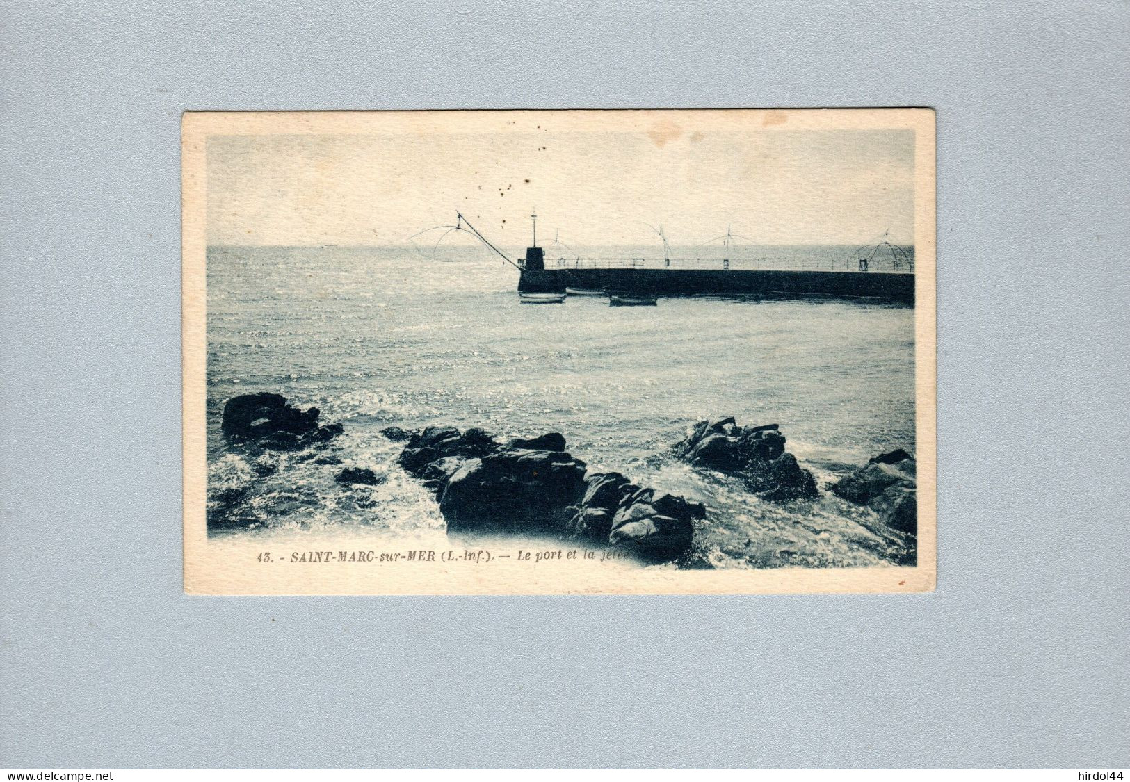 Saint Nazaire (44) : Le Port Et La Jetée à Saint Marc Sur Mer - Saint Nazaire