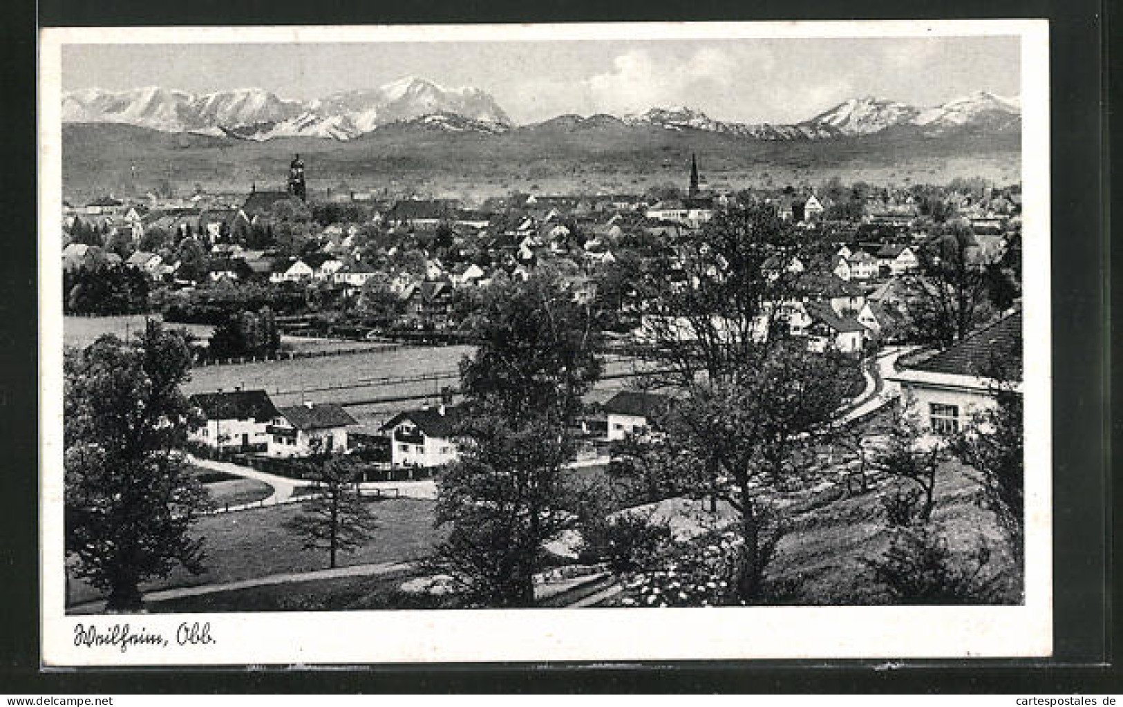 AK Weilheim /Obb., Panorama  - Weilheim