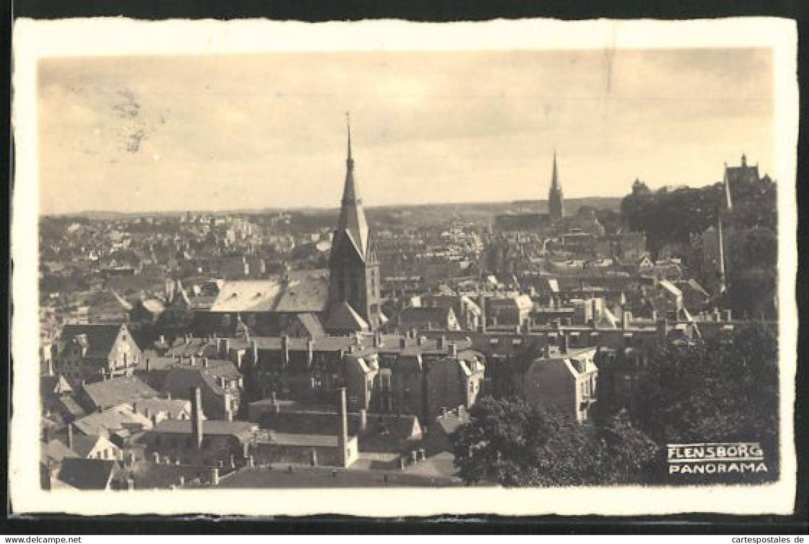 AK Flensburg, Panorama  - Flensburg