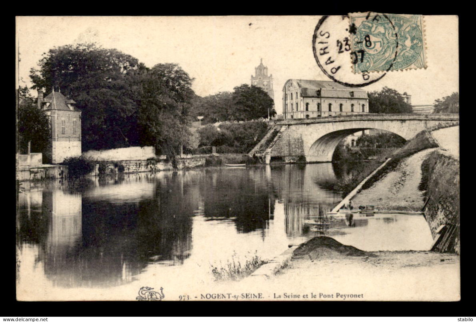 10 - NOGENT-SUR-SEINE - LA SEINE ET LE PONT PEYRONET - Nogent-sur-Seine