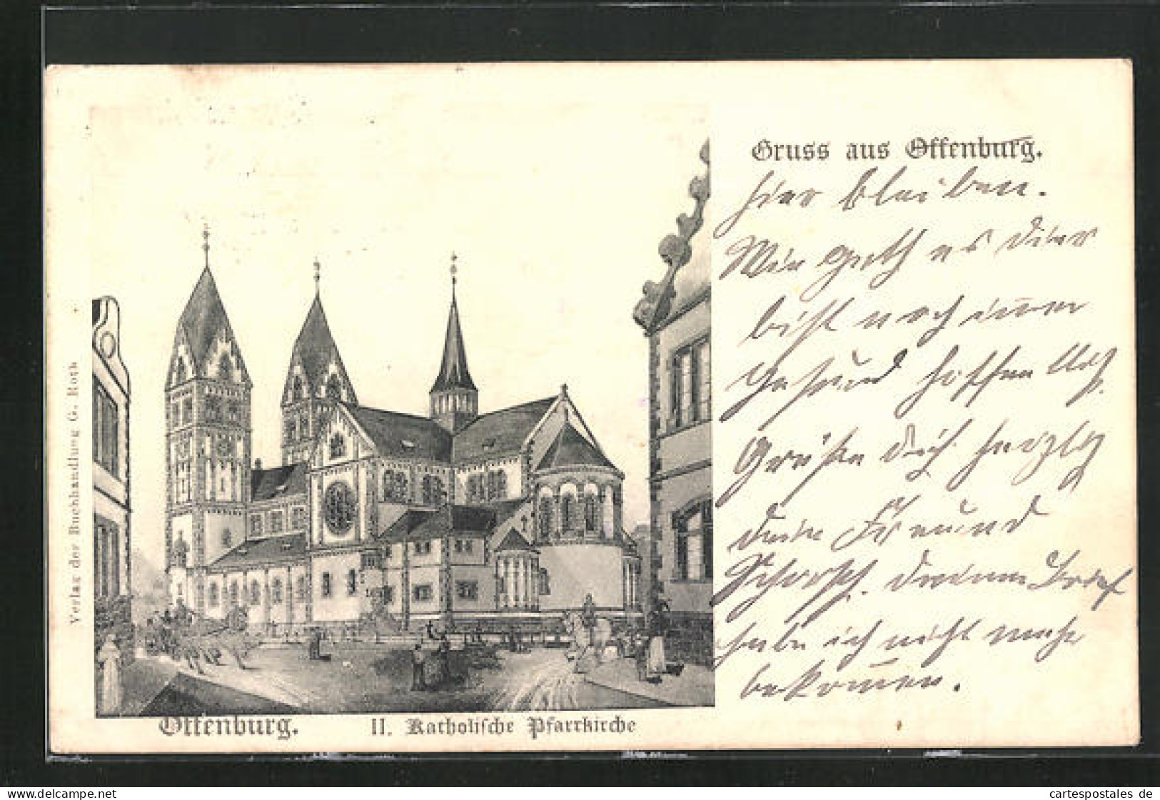 AK Offenburg, Katholische Pfarrkirche  - Offenburg