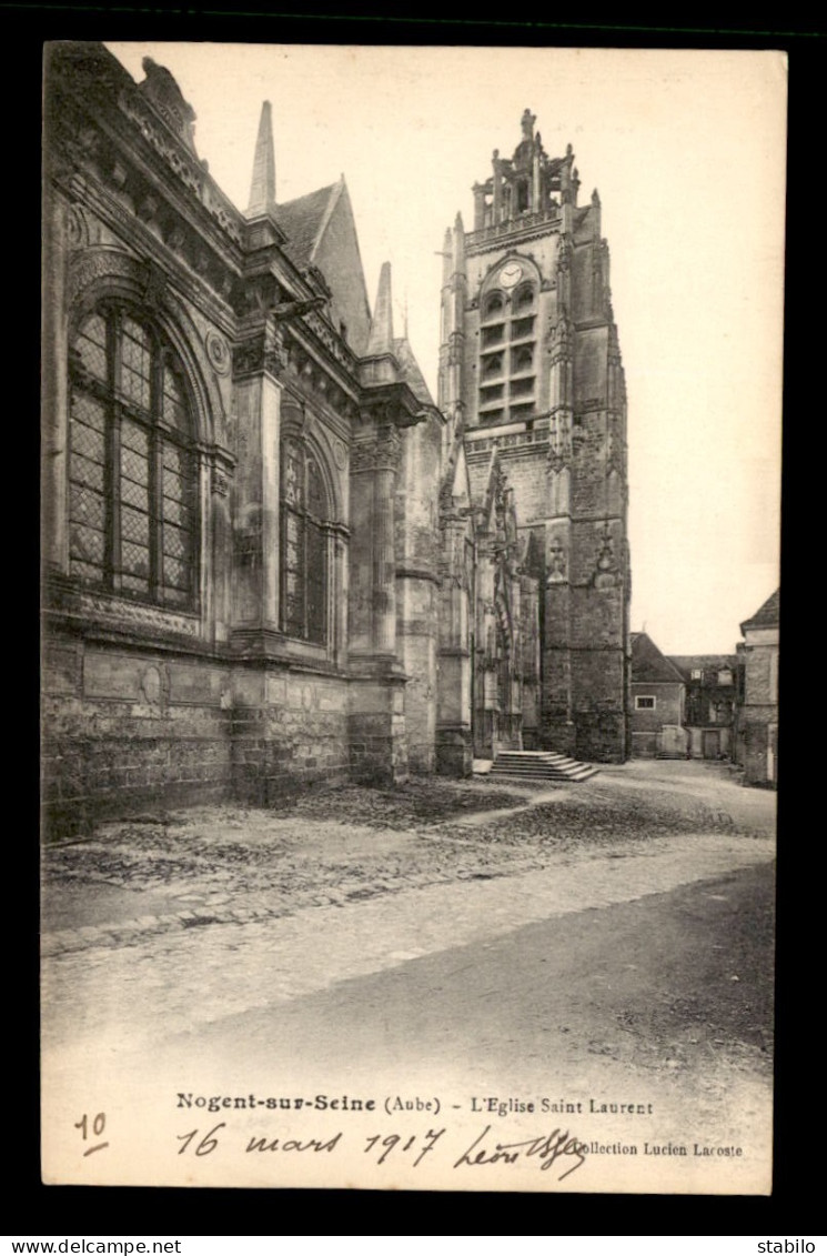 10 - NOGENT-SUR-SEINE - L'EGLISE ST-LAURENT - Nogent-sur-Seine