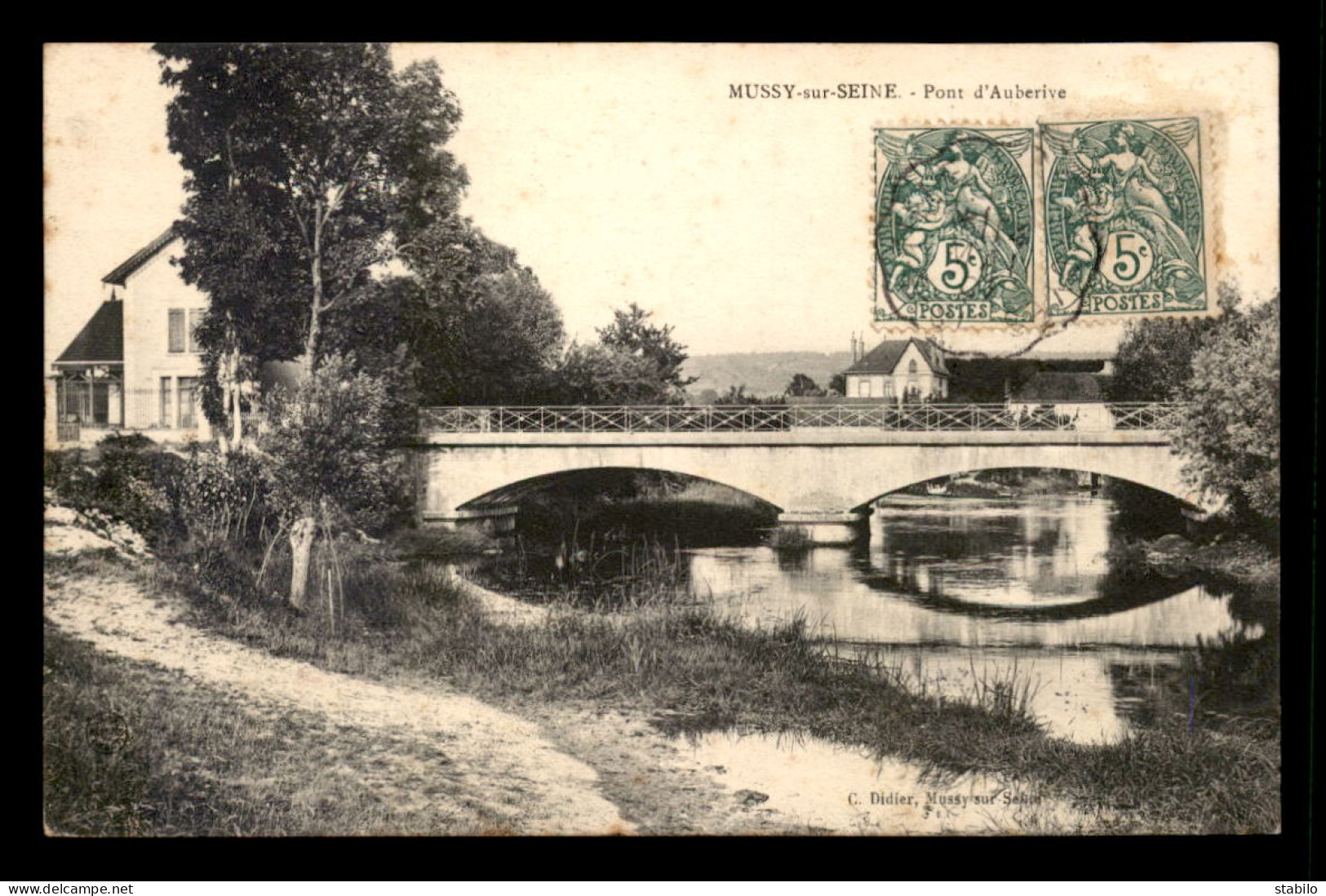 10 - MUSSY-SUR-SEINE - LE PONT D'AUBERIVE - Mussy-sur-Seine