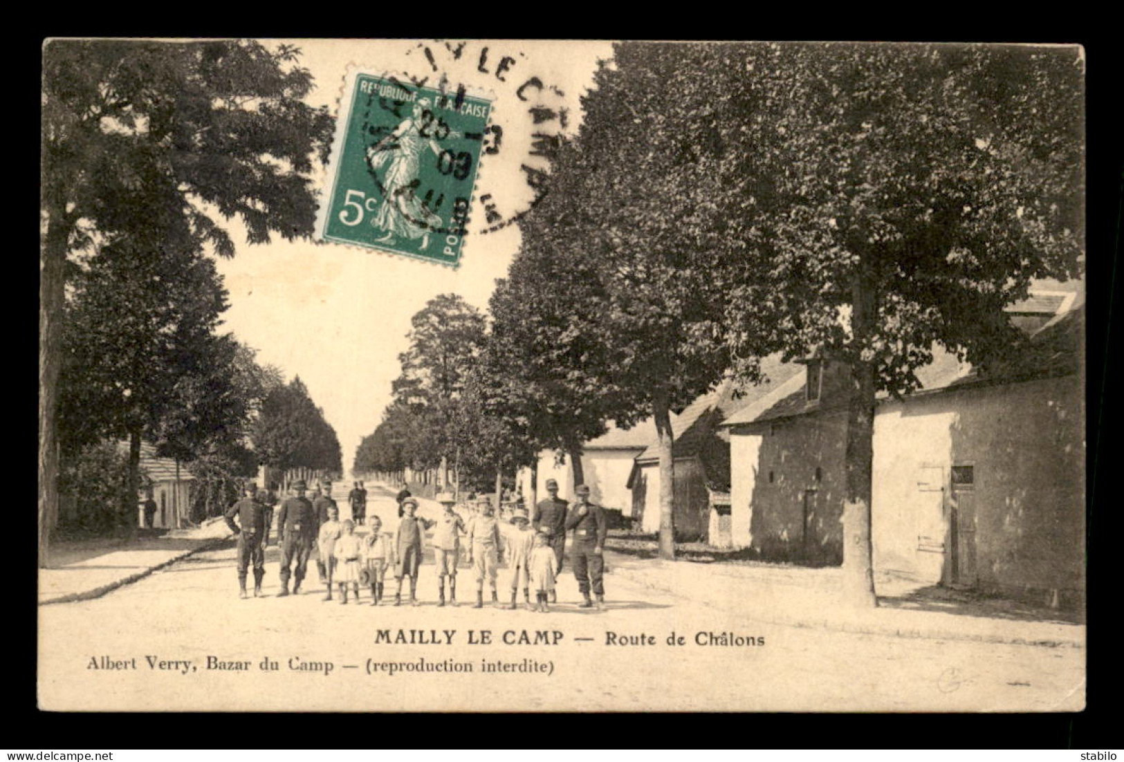 10 - MAILLY-LE-CAMP - ROUTE DE CHALONS - Mailly-le-Camp