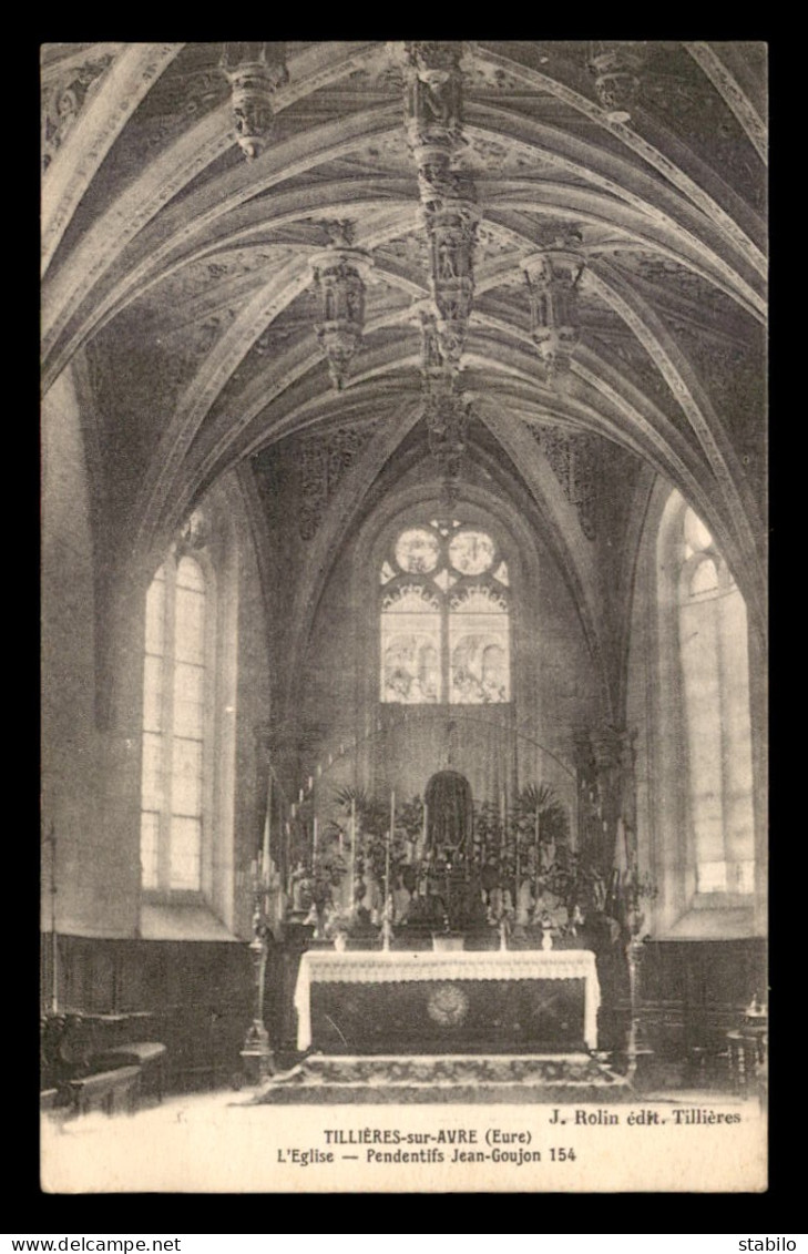 27 - TILLIERES-SUR-AVRE - INTERIEUR DE L'EGLISE - Tillières-sur-Avre