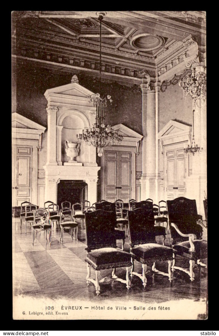 27 - EVREUX - HOTEL DE VILLE - SALLE DES FETES - Evreux