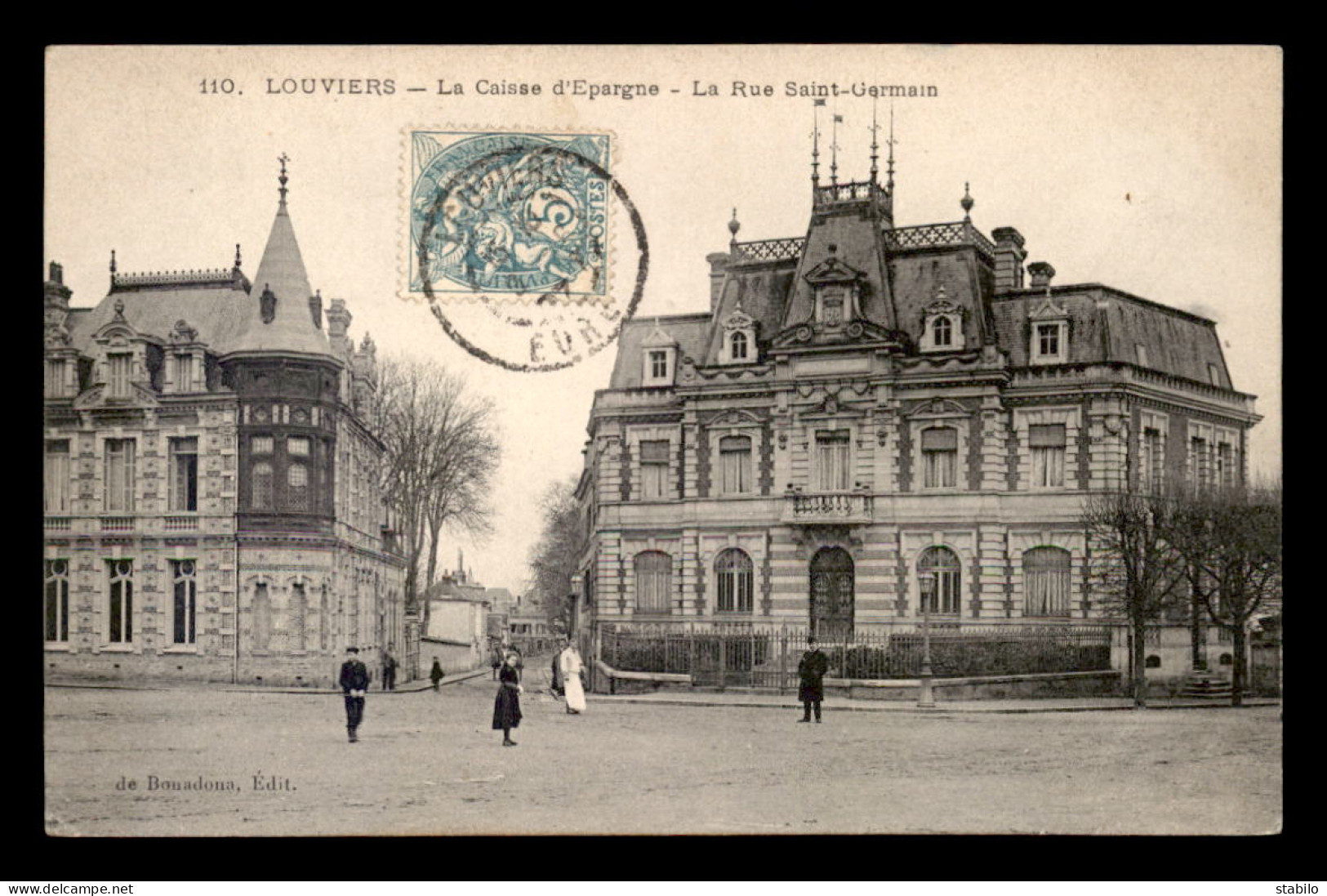 27 - LOUVIERS - LA CAISSE D'EPARGNE RUE ST-GERMAIN - Louviers