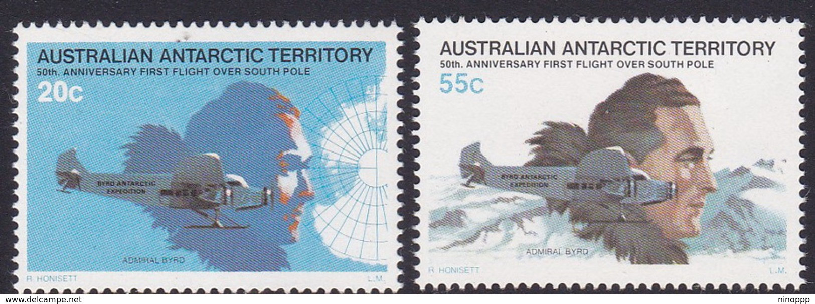 Australian Antarctic Territory  ASC 35-36  1979 50th Anniversary First Flight Over South Pole MNH - Ungebraucht