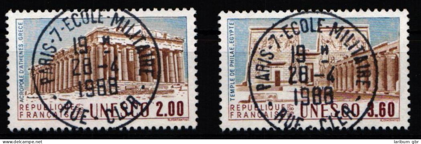 Frankreich Dienstmarken Unesco 39-40 Gestempelt #KJ008 - Other & Unclassified