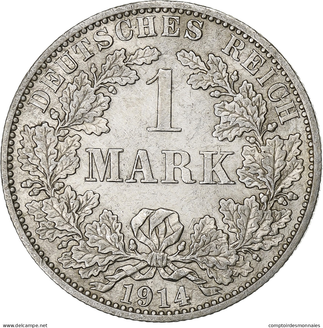 Empire Allemand, Wilhelm II, Mark, 1914, Berlin, Argent, TTB+, KM:14 - 1 Mark