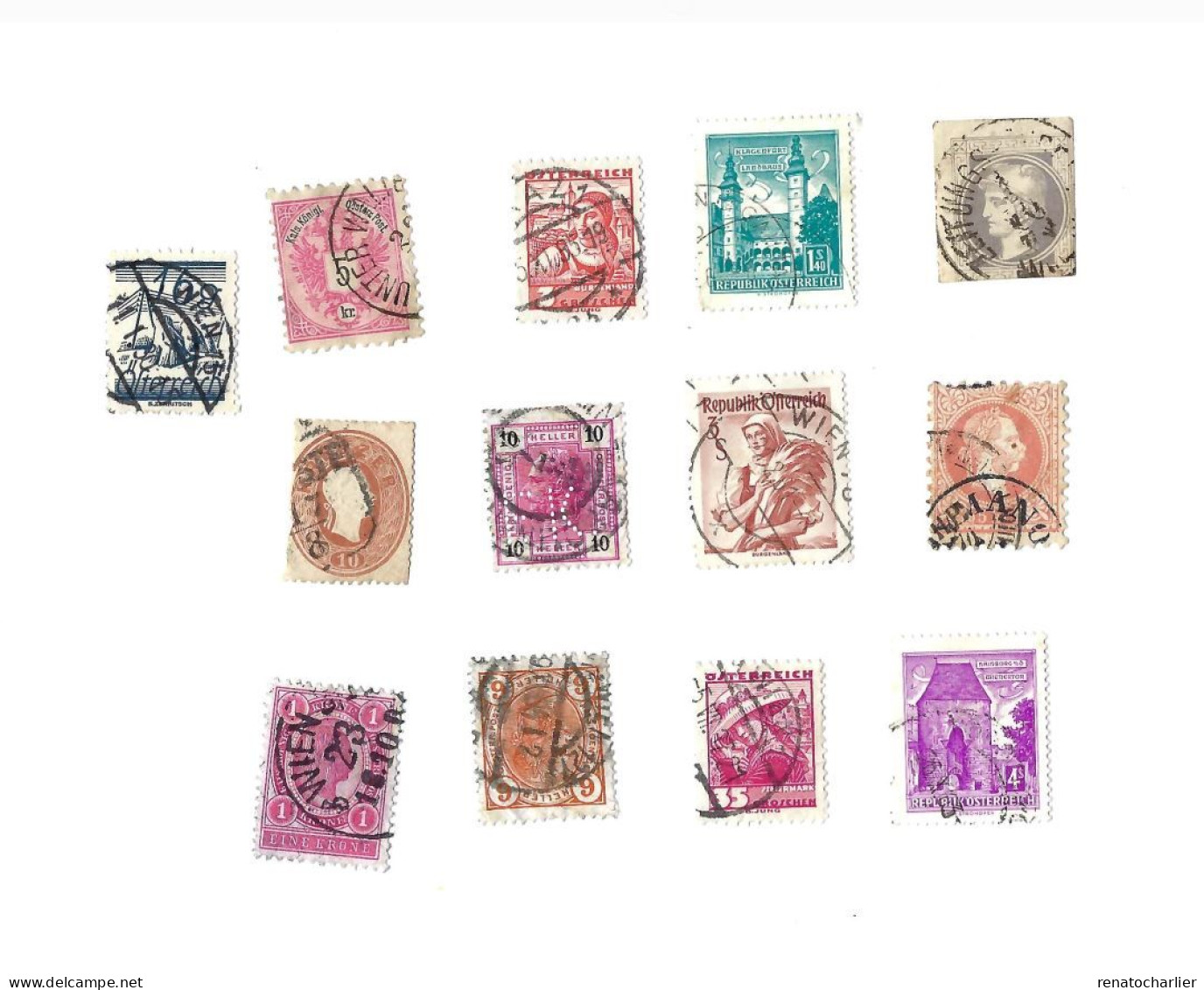 Collection De 100 Timbres  Oblitérés. - Verzamelingen