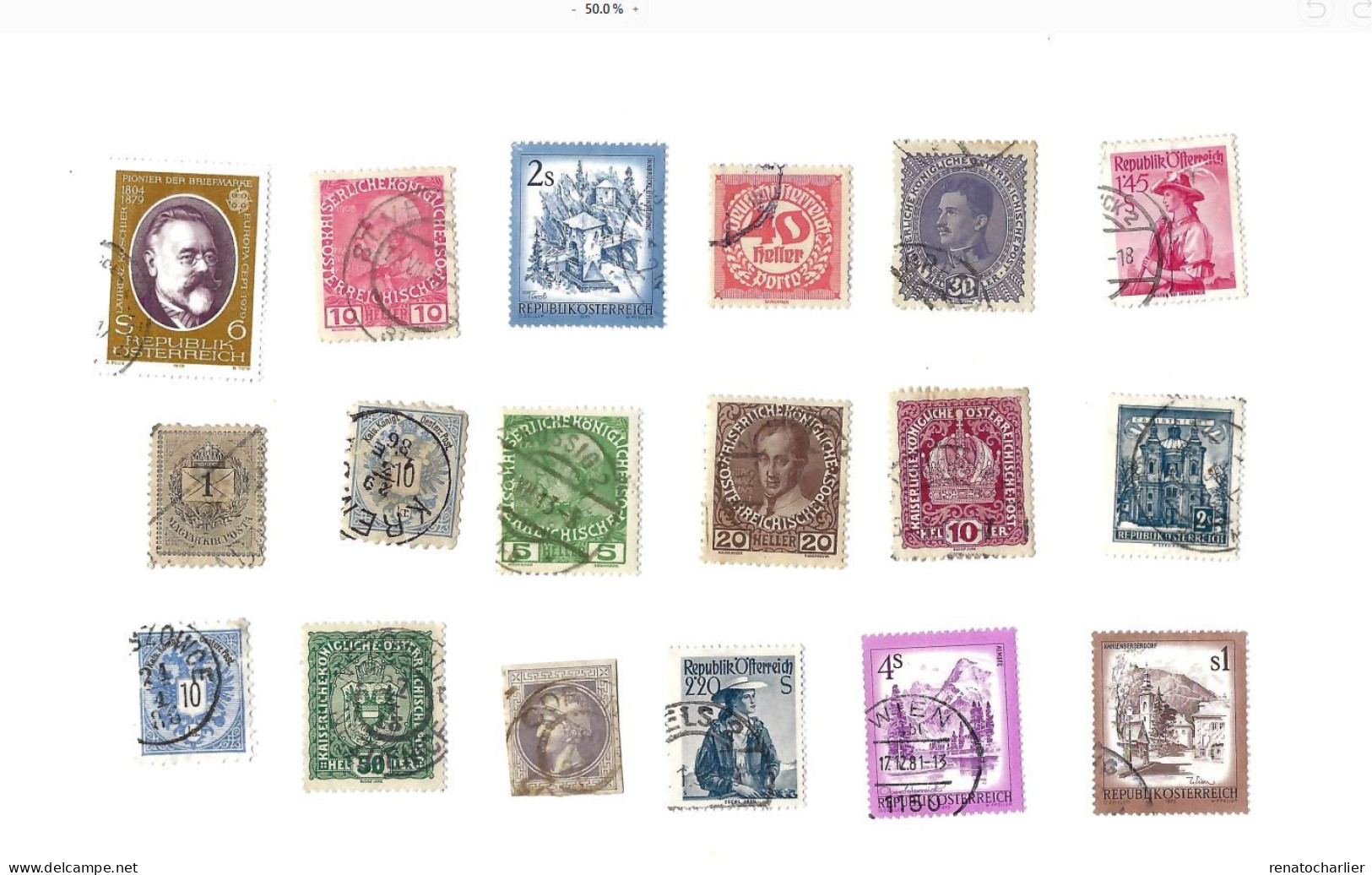 Collection De 100 Timbres  Oblitérés. - Collezioni