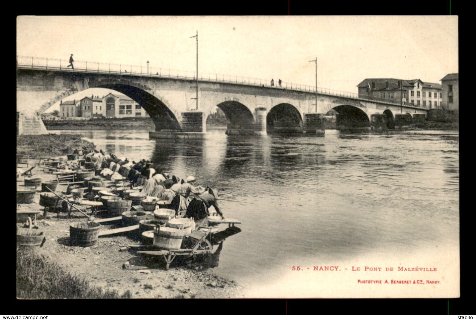 54 - NANCY - LE PONT DE MALZEVILLE - LAVANDIERES - LAVEUSES - LESSIVE - Nancy