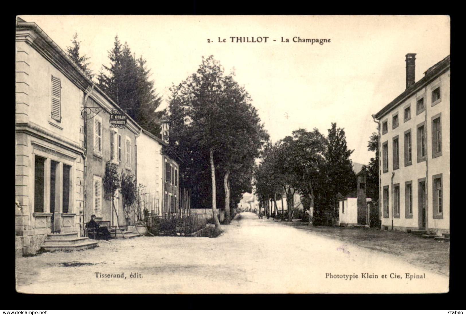 88 - LE THILLOT - LA CHAMPAGNE - E. COLIN AUBERGISTE - Le Thillot