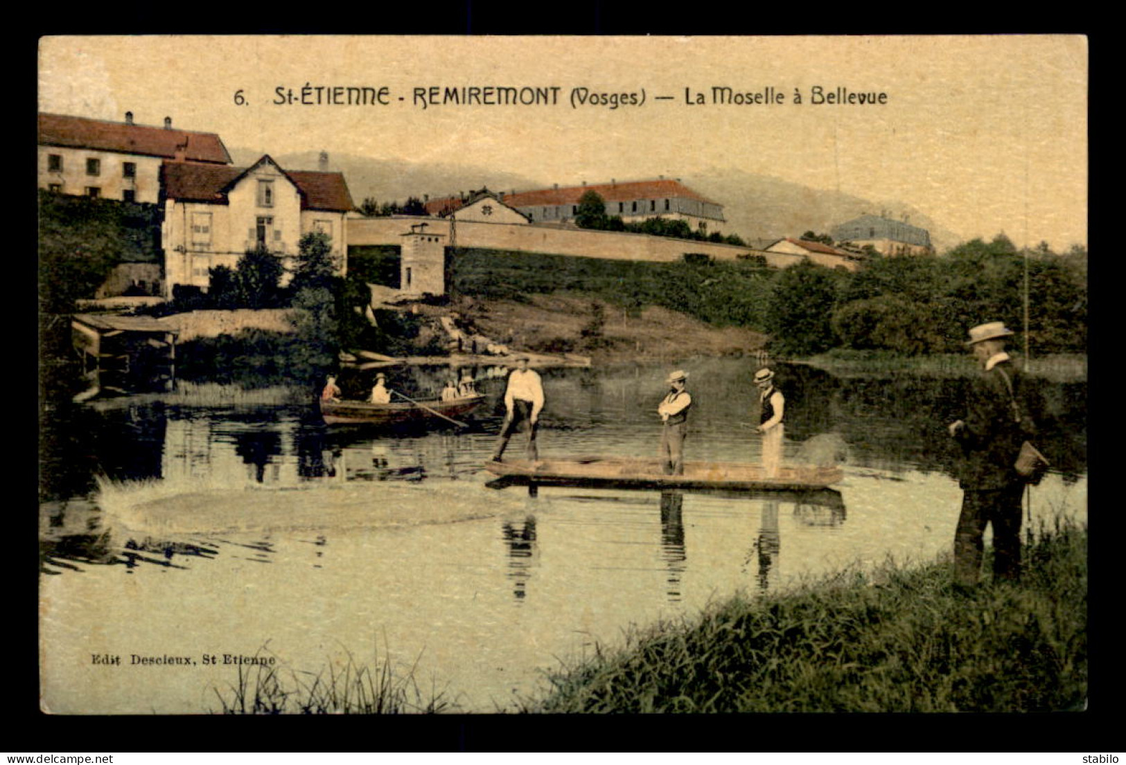 88 - ST-ETIENNE-LES-REMIREMONT - LA MOSELLE A BELLEVUE - CARTE COLORISEE - Saint Etienne De Remiremont