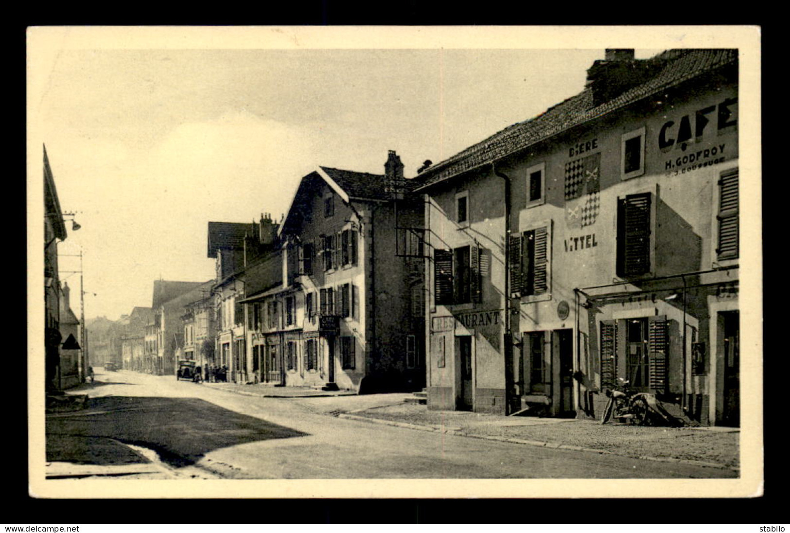 88 - GOLBEY - RUE DE NANCY - CAFE H. GODFROY J. BOUSSUGE - Golbey