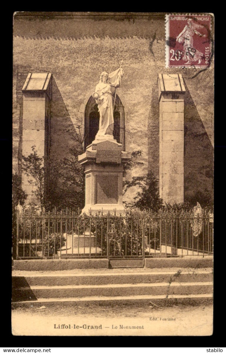 88 - LIFFOL-LE-GRAND - LE MONUMENT AUX MORTS - Liffol Le Grand