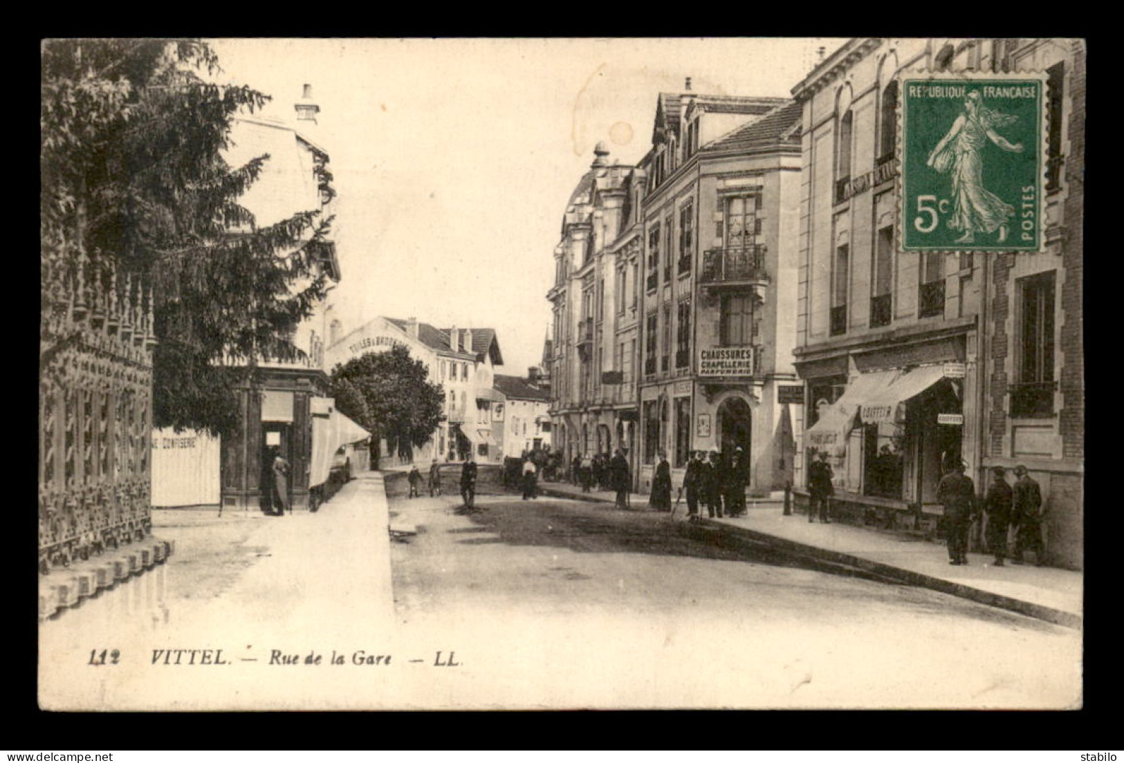 88 - VITTEL - RUE DE LA GARE - Contrexeville