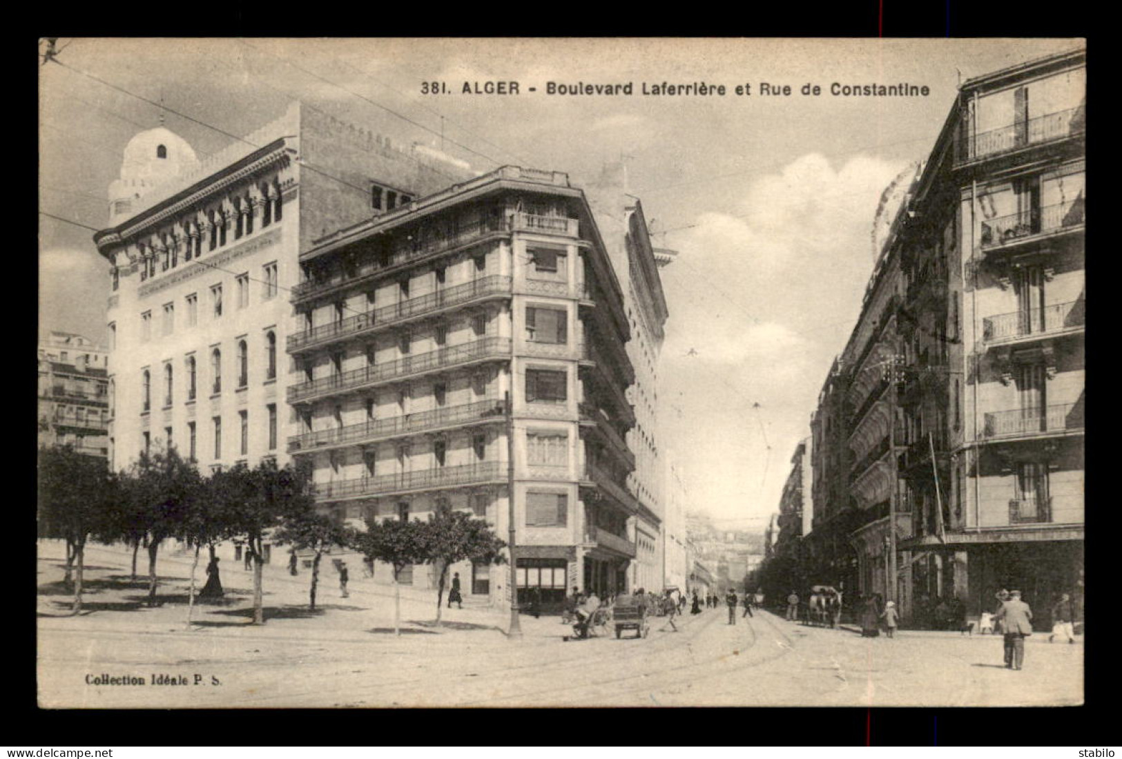 ALGERIE - ALGER - BOULEVARD LAFERRIERE ET RUE DE CONSTANTINE - Algerien