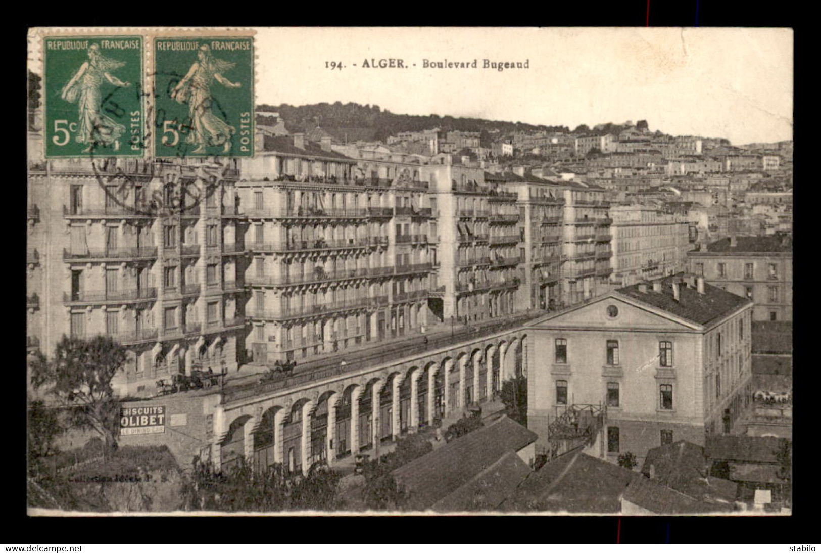 ALGERIE - ALGER -  BOULEVARD BUGEAUD - VOIR ETAT - Algiers