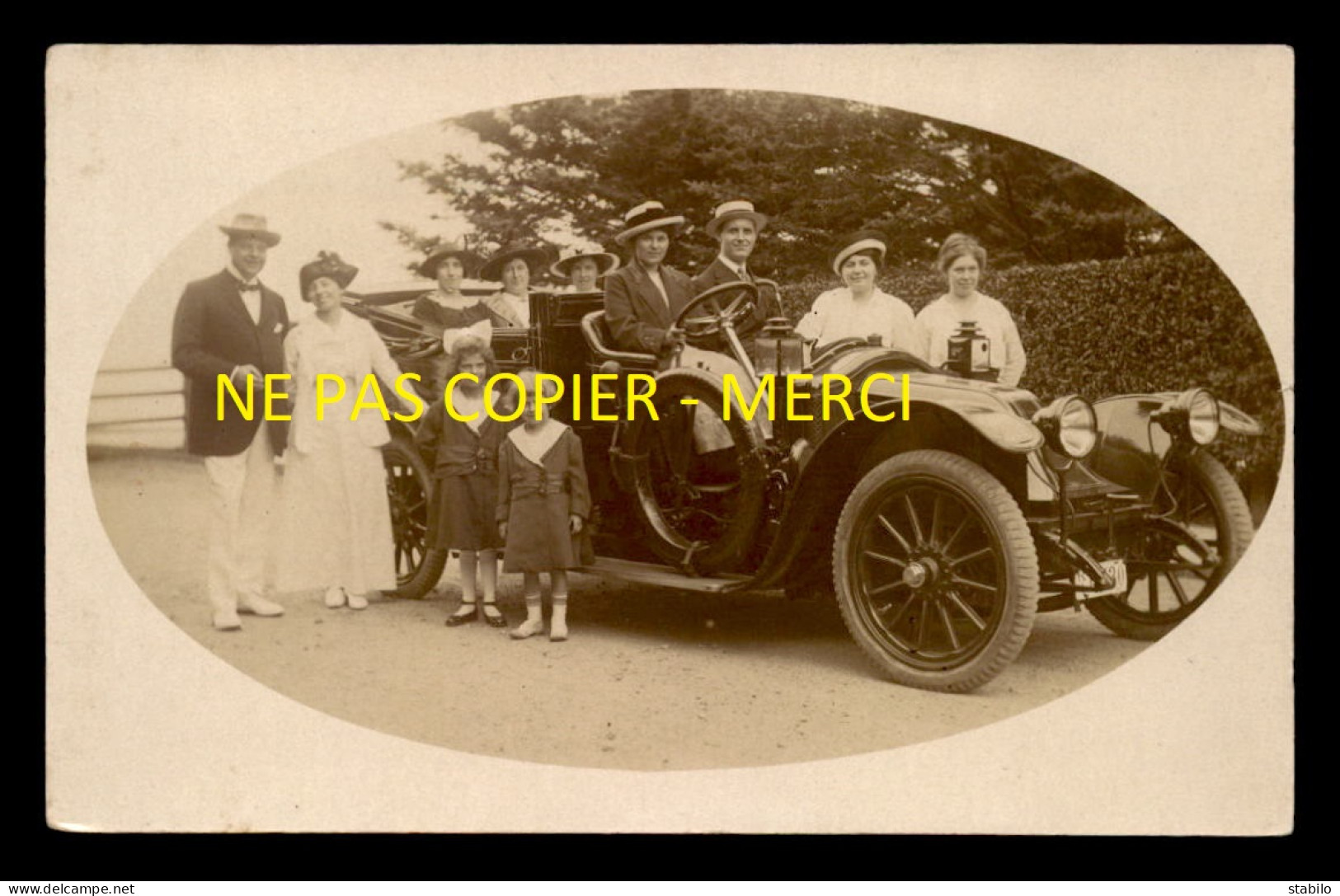 AUTOMOBILE ANCIENNE - CARTE PHOTO ORIGINALE  - Voitures De Tourisme