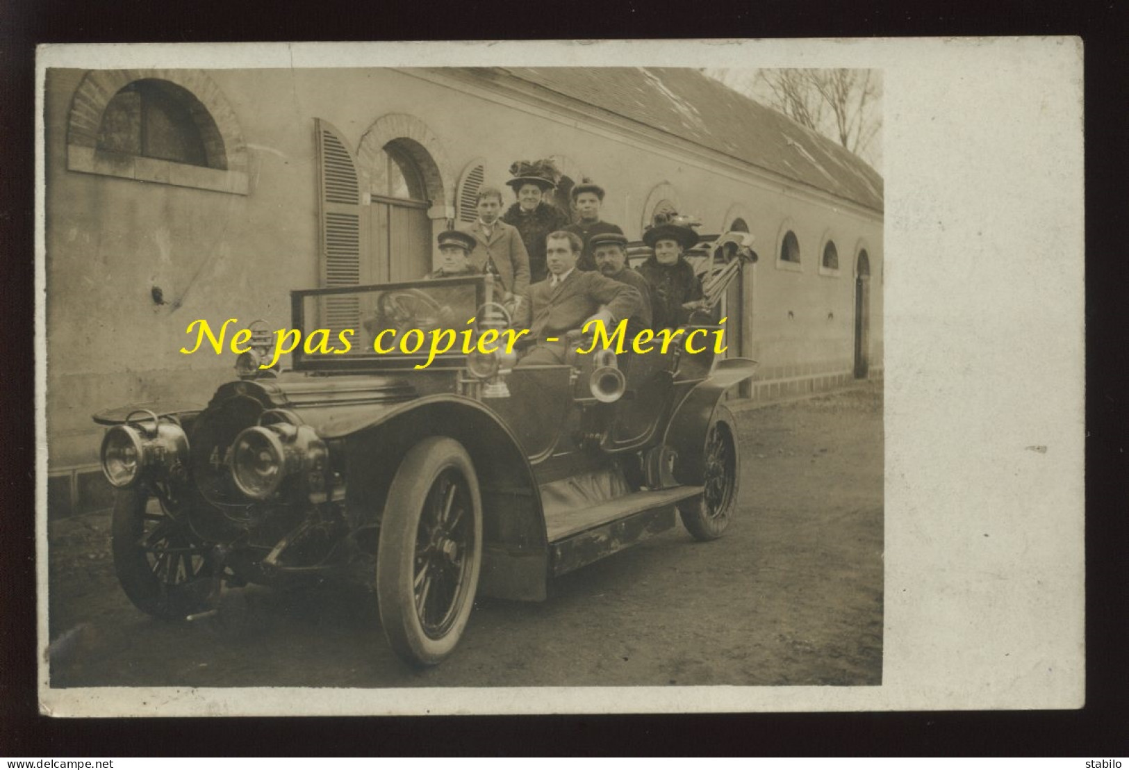 AUTOMOBILE ANCIENNE - CARTE PHOTO ORIGINALE - Passenger Cars