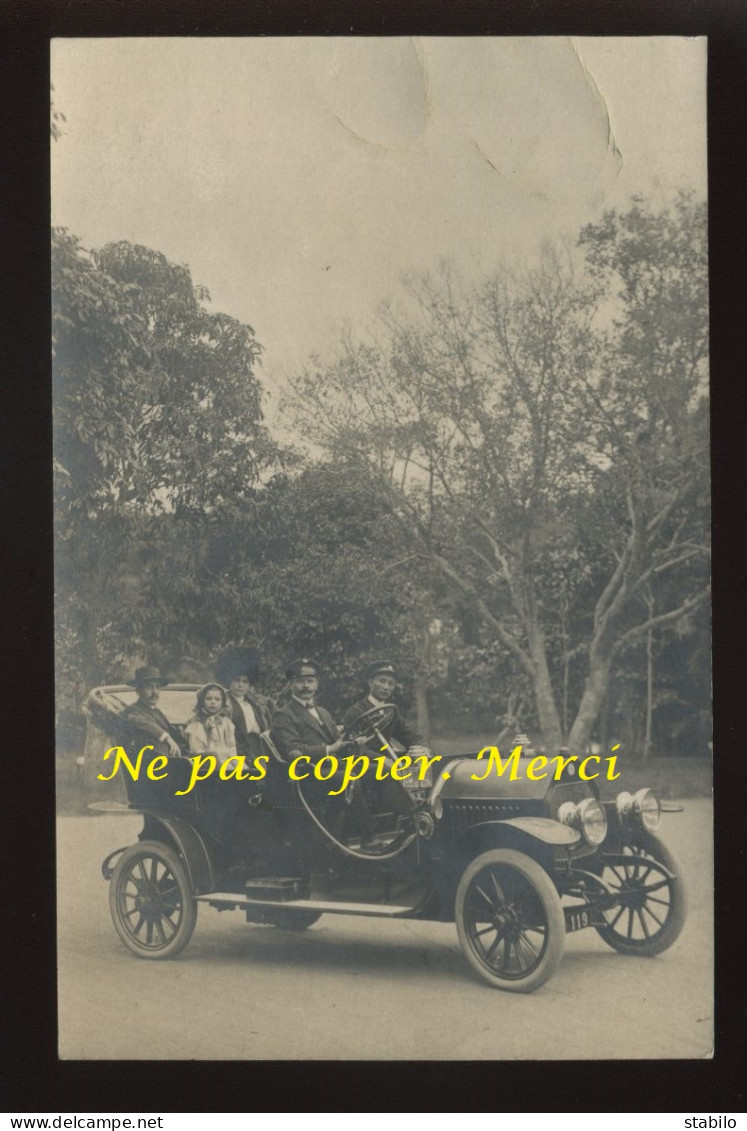 AUTOMOBILE ANCIENNE - CARTE PHOTO ORIGINALE - Turismo