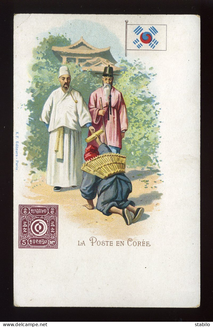 COREE - CARTE ILLUSTREE, LA POSTE - Corée Du Sud