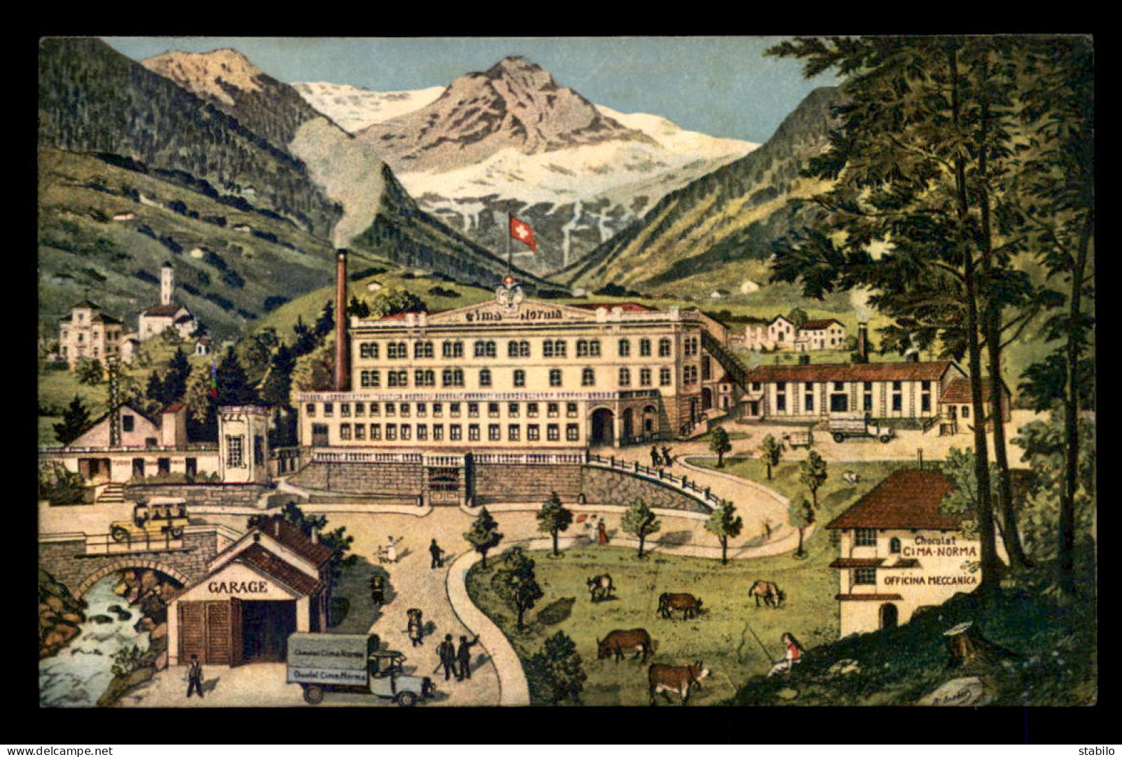 SUISSE - DANGIO - CHOCOATERIE CIMA S.A. - CARTE ILLUSTREE - Autres & Non Classés