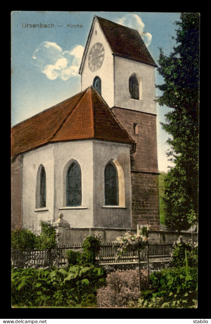 SUISSE - URSENBACH - KIRCHE - Autres & Non Classés