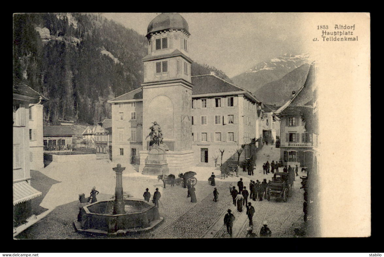 SUISSE - ALTDORF - HAUPTPLATZ UND TELLDENKMAL - Autres & Non Classés