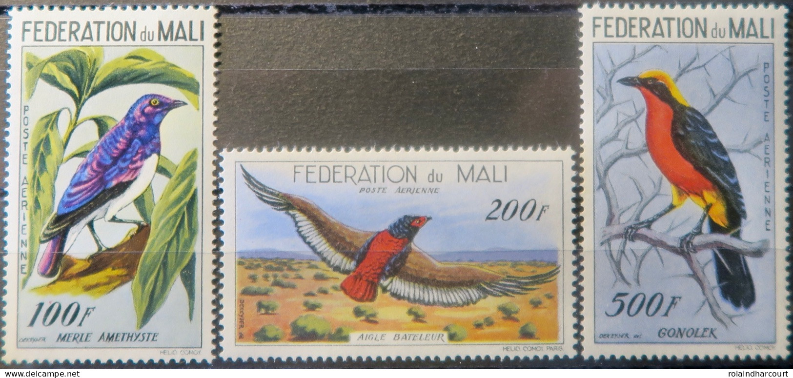 R2253/779 - MALI - 1960 - POSTE AERIENNE - N°2 à 4 NEUFS* - Cote (2024) : 40,00 € - Malí (1959-...)