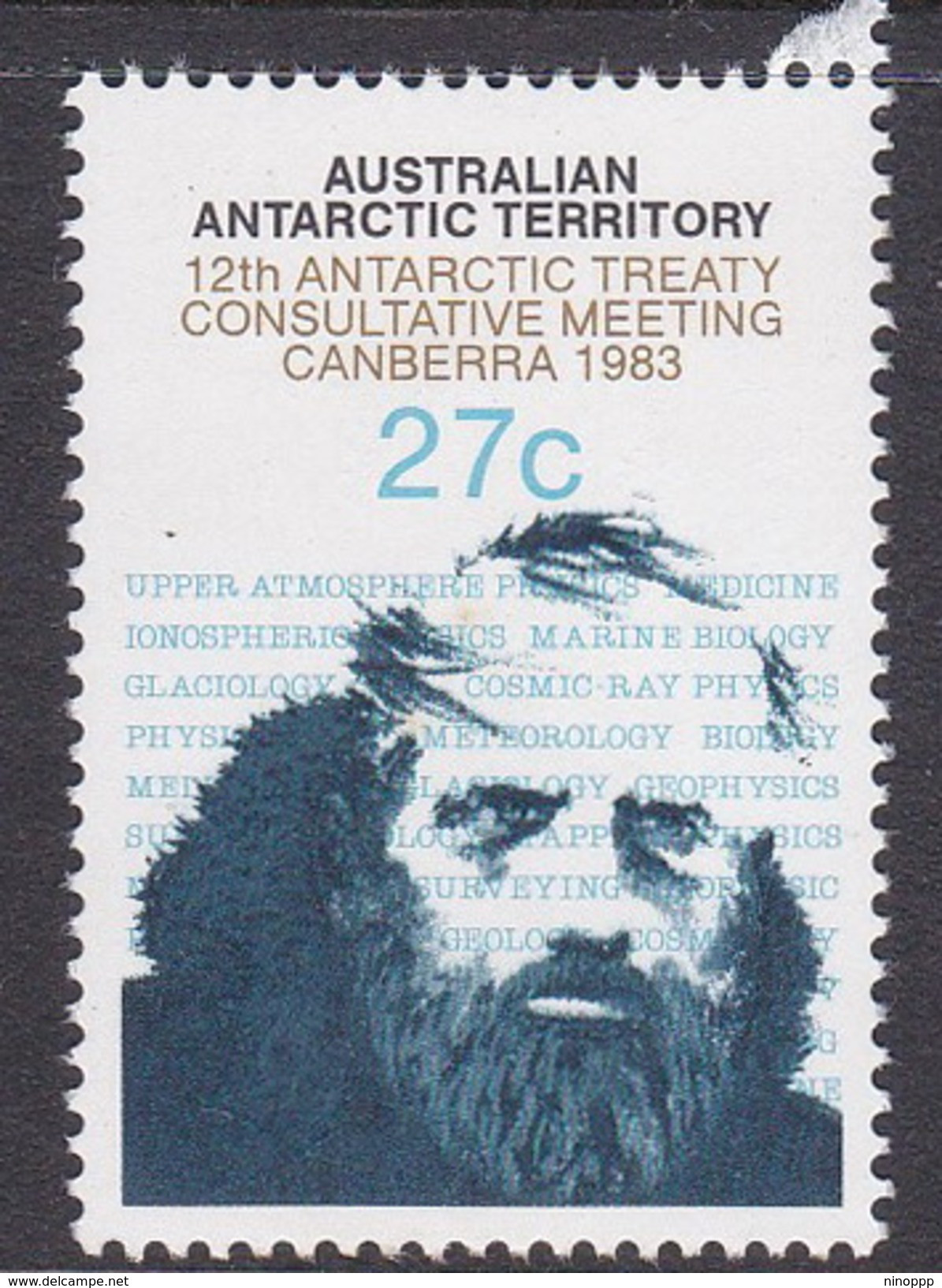 Australian Antarctic Territory  ASC 59 1983 12th Antarctic Meeting 27c Scientist MNH - Unused Stamps