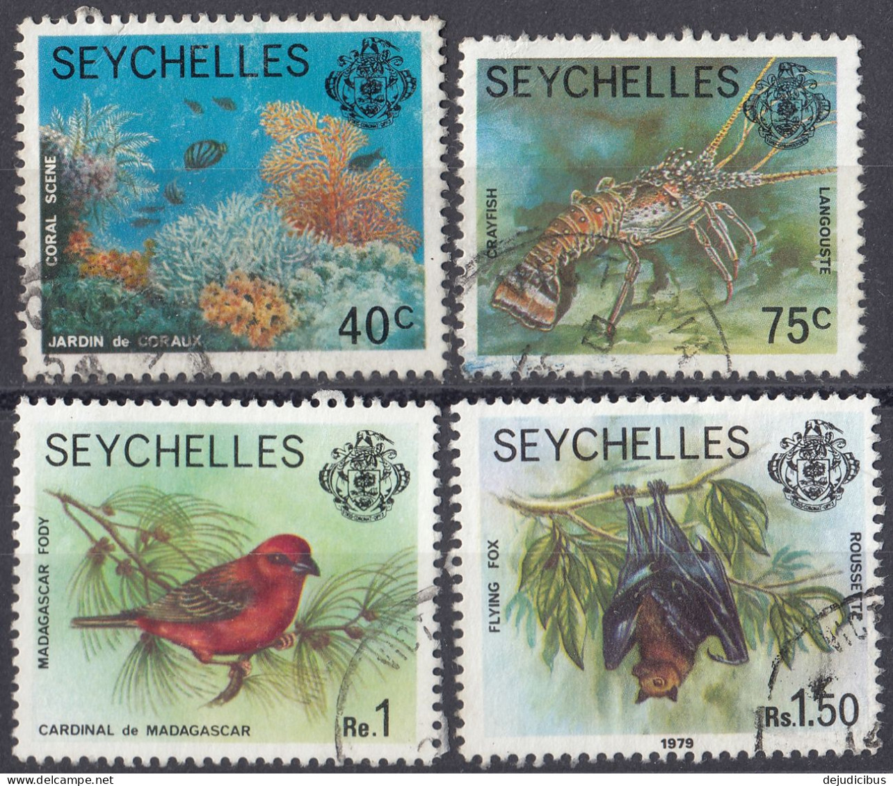 SEYCHELLES - 1977 - Lotto Di 4 Valori Usati: Yvert 377 Di Seconda Scelta, 379, 380 E 382. - Seychellen (1976-...)