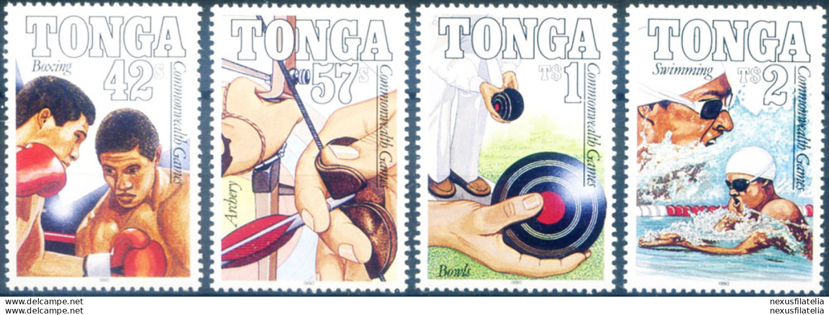 Sport. Giochi Del Commonwealth 1990. - Tonga (1970-...)