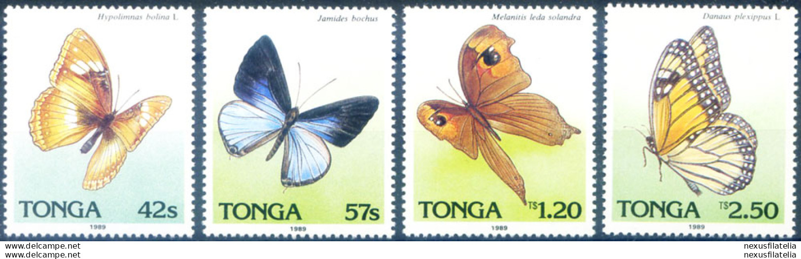 Fauna. Farfalle 1989. - Tonga (1970-...)