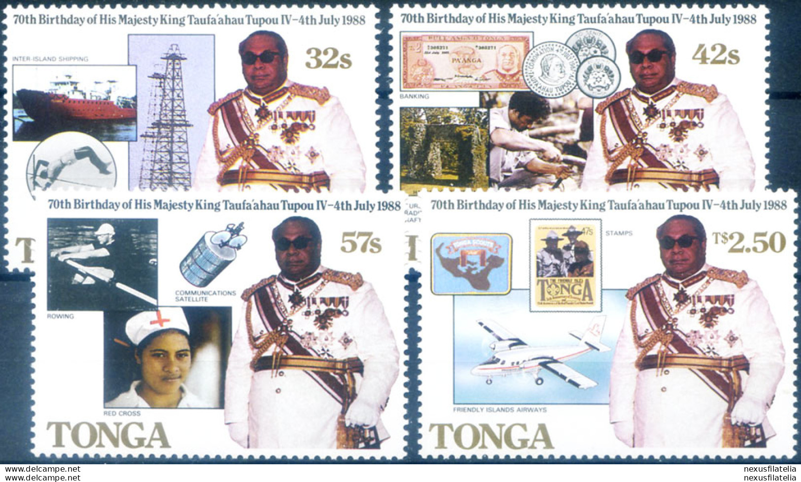 Re Tupou IV 1988. - Tonga (1970-...)