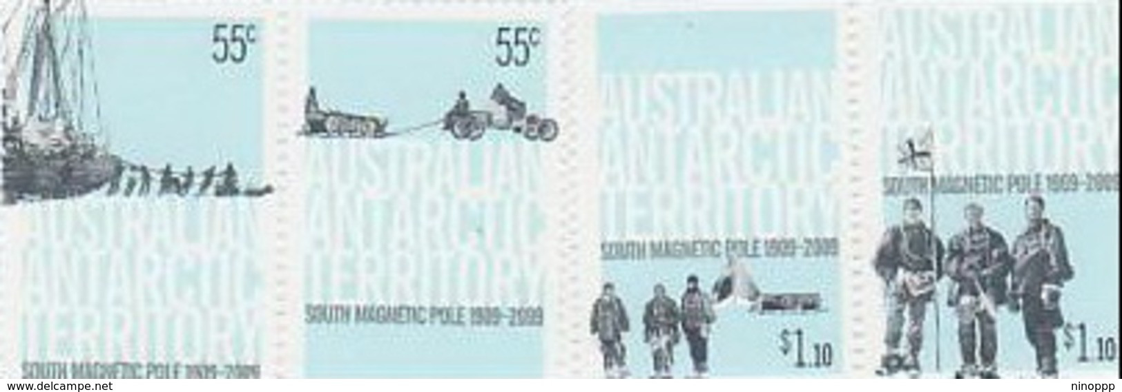 Australian Antarctic Territory  ASC 176-179 2009 Centenary Of First Expedition To South Pole MNH - Nuevos