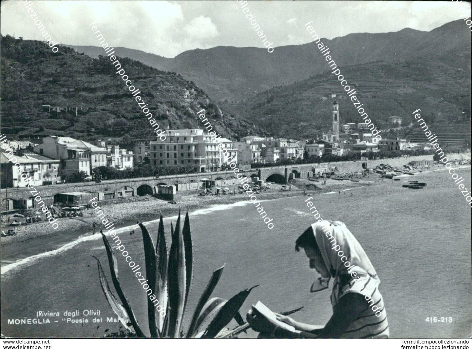 Bn94 Cartolina Moneglia Poesia Del Mare Provincia Di Genova - Genova (Genoa)