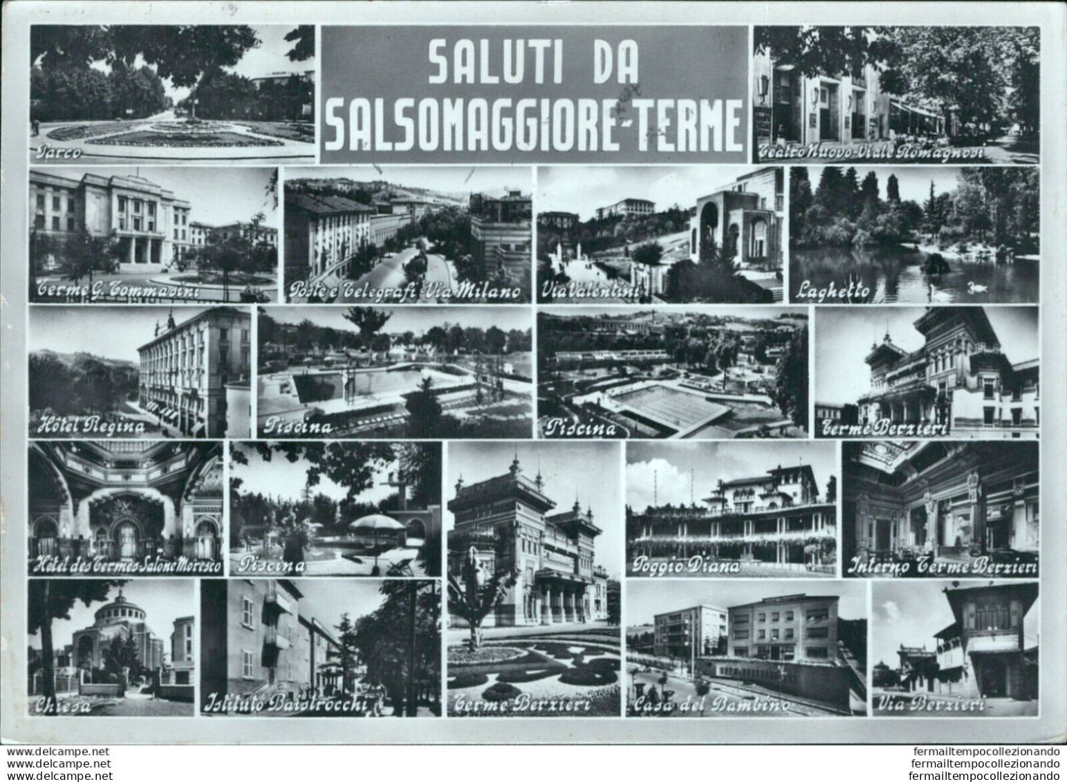 Bb386 Cartolina Saluti Da Salsomaggiore Terme Parma - Parma