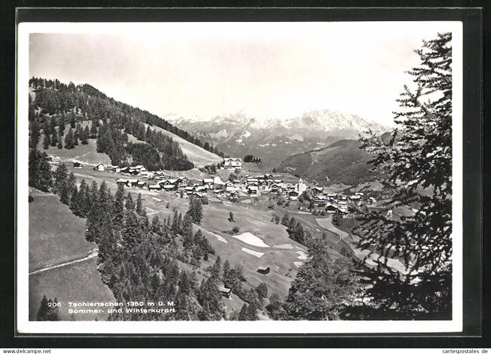 AK Tschiertschen, Panorama Vom Kurort  - Tschiertschen