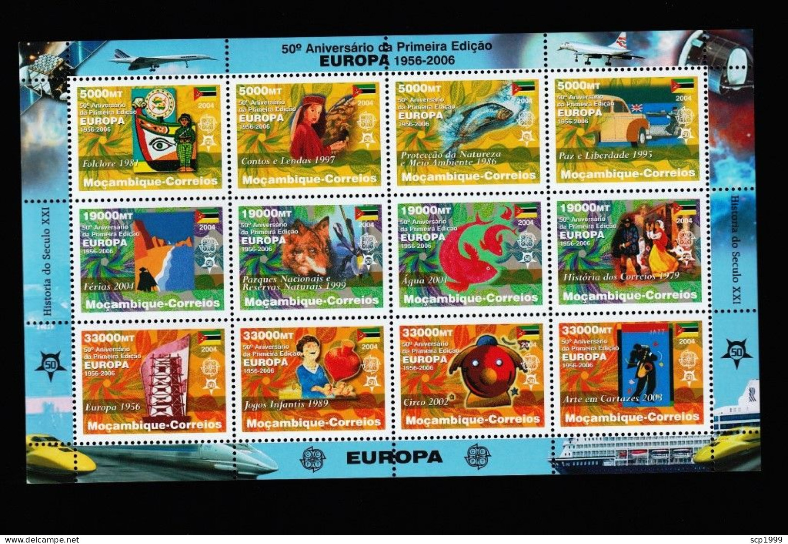 Mozambique 2006 - Europa 50 Years Stamps Mini-sheet MNH - Mozambico