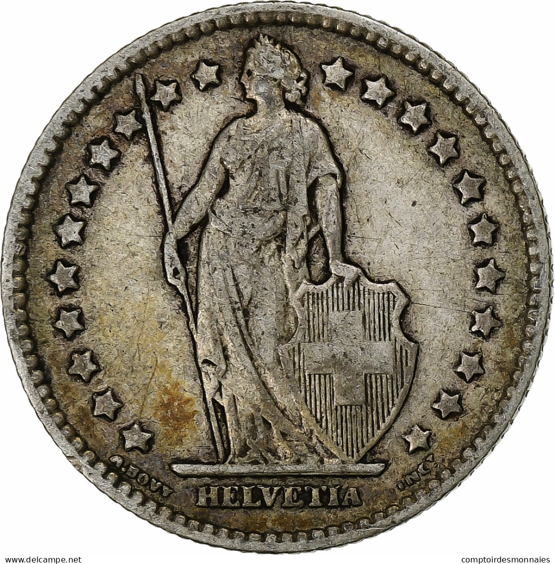 Monnaie, Suisse, Franc, 1905, Bern, TB, Argent, KM:24 - Autres & Non Classés