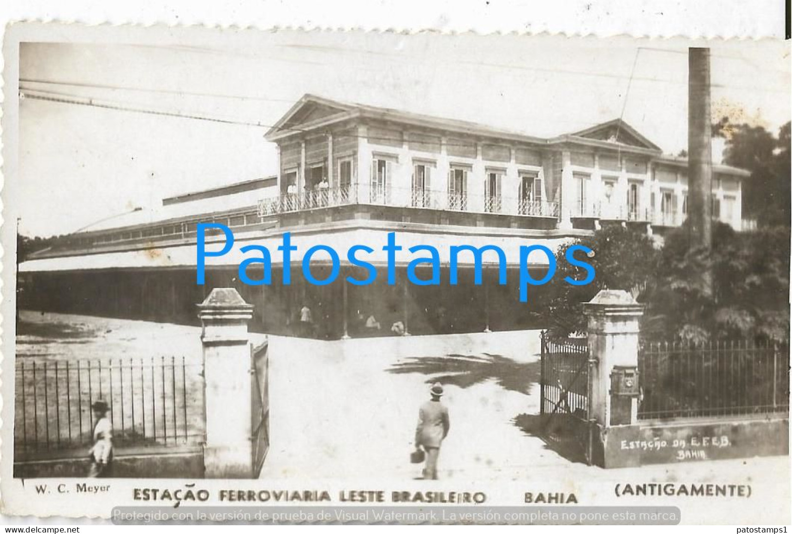 227667 BRAZIL BRASIL BAHIA STATION TRAIN PHOTO NO POSTAL POSTCARD - Sonstige