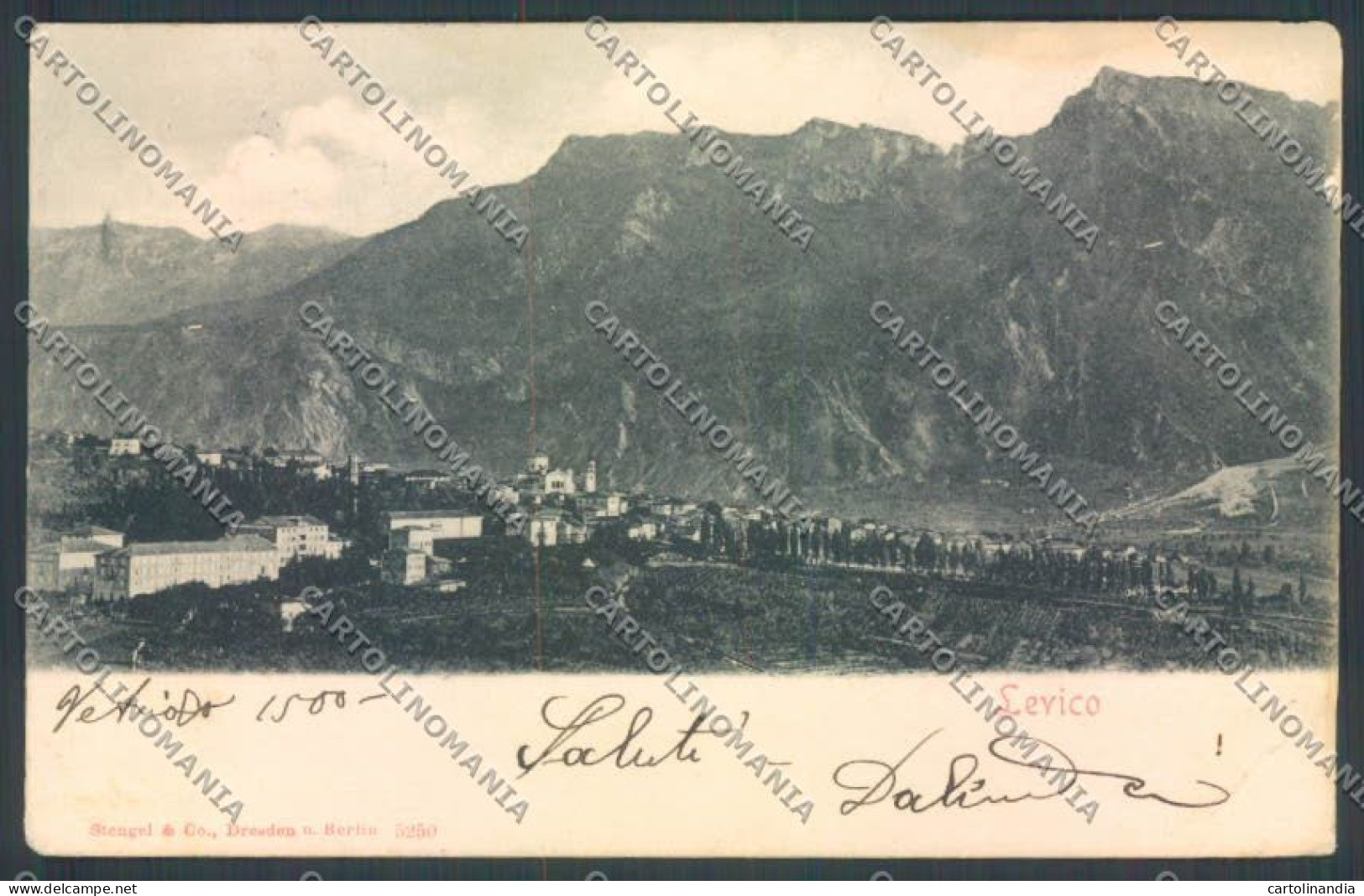 Trento Levico Terme ABRASA Cartolina ZB0842 - Trento