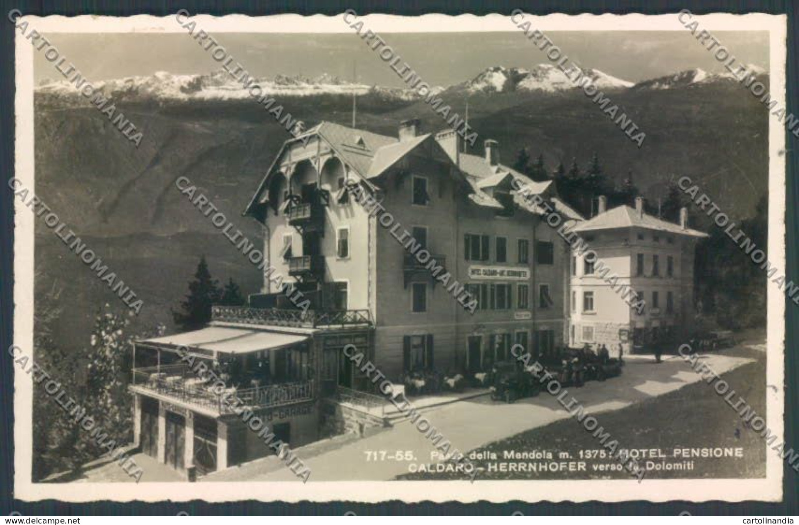 Trento Passo Della Mendola Foto Cartolina ZB0989 - Trento