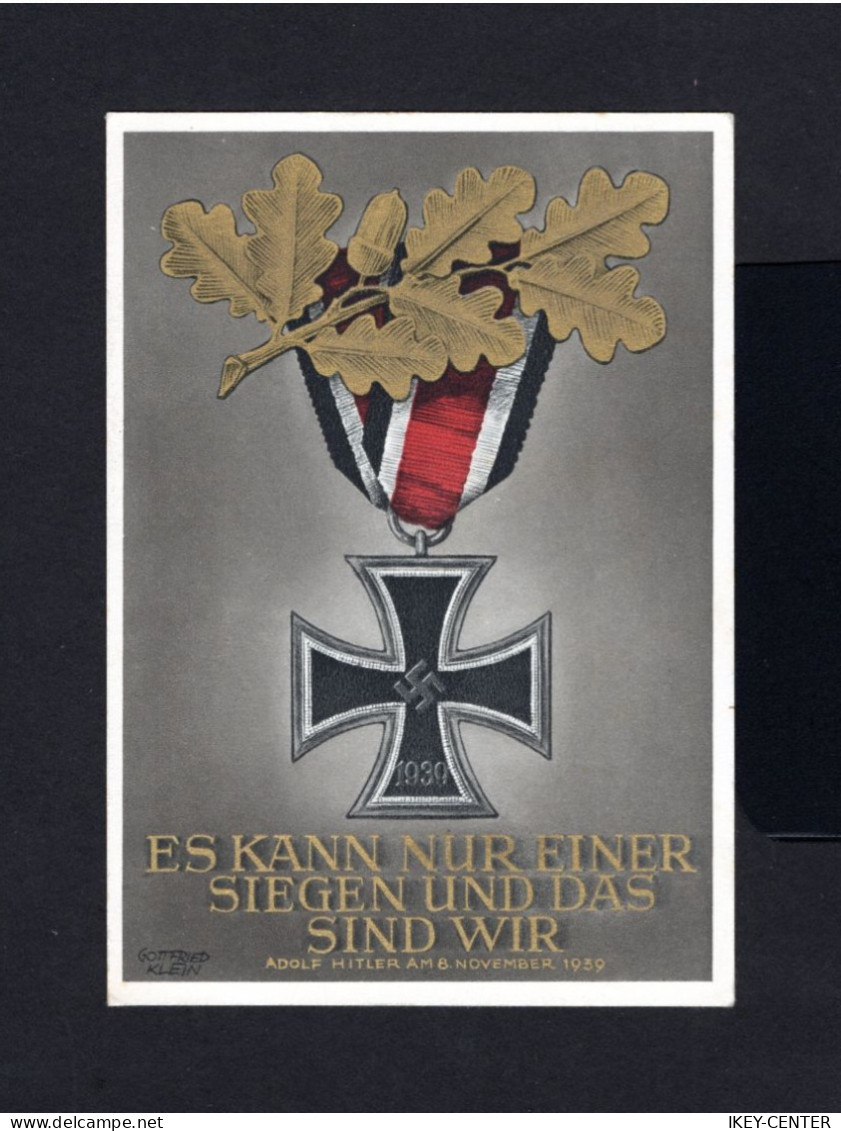 K760-GERMAN EMPIRE-Third Reich.MILITARY NAZI PROPAGANDA POSTCARD IRON CROSS Wien.1940.WWII.DEUTSCHES REICH.Carte Postale - Weltkrieg 1939-45